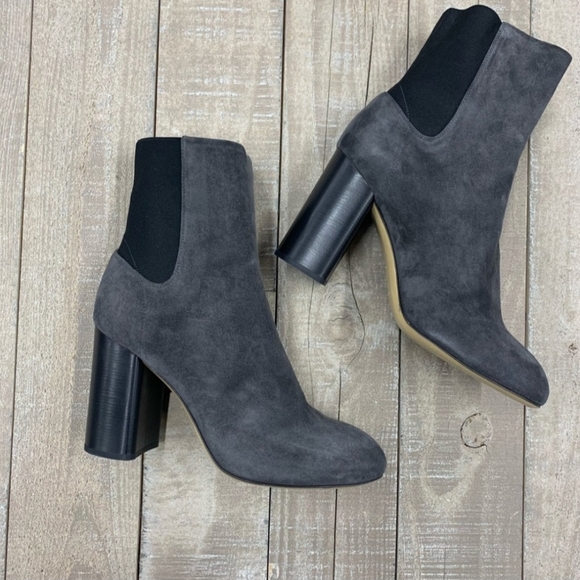 *LAST PAIR*RAG & BONE AGNES BOOT 8.5 Asphlt grey suede boots NEW IN BOX #1191 - Picture 4 of 10